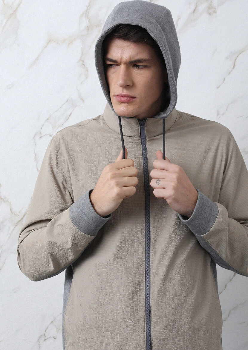 Vizon Regular Fit Casual Dokuma Mont - 6