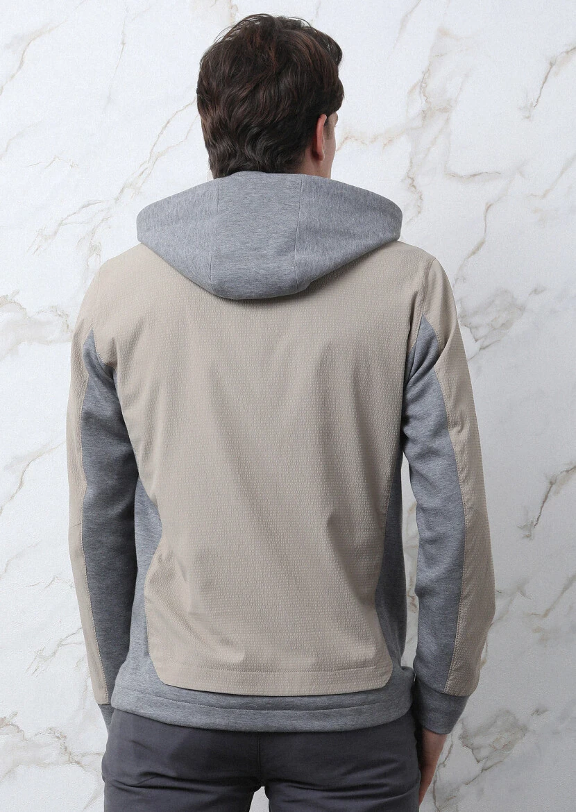 Vizon Regular Fit Casual Dokuma Mont - 7