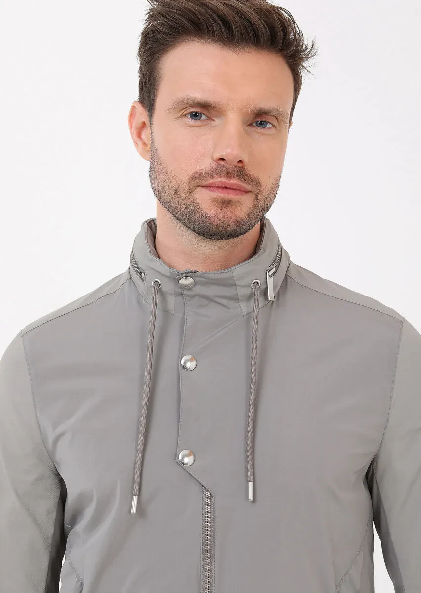 Vizon Regular Fit Dik Yaka Casual Dokuma Mont - 6