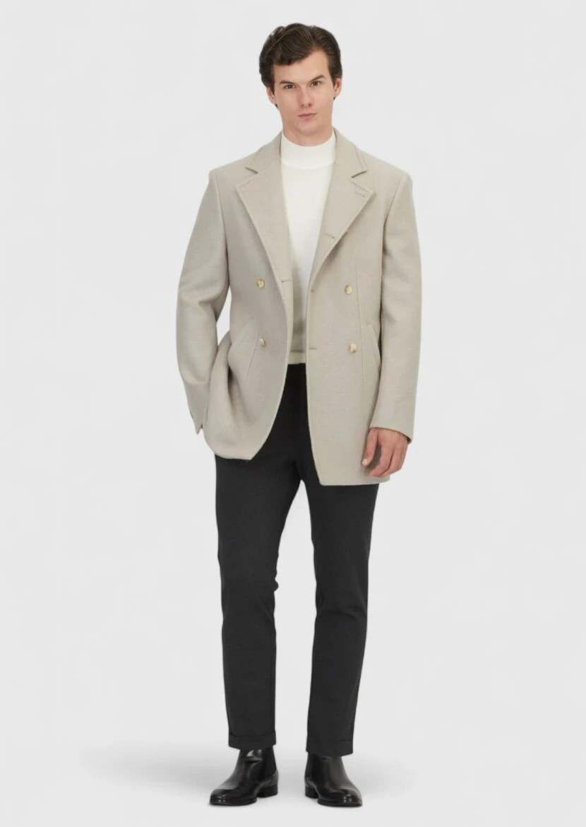 Vizon Regular Fit Kruvaze Yaka Casual Dokuma Kaban - RAMSEY