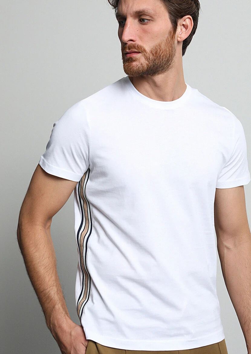 White 100% Cotton T-Shirt - 2