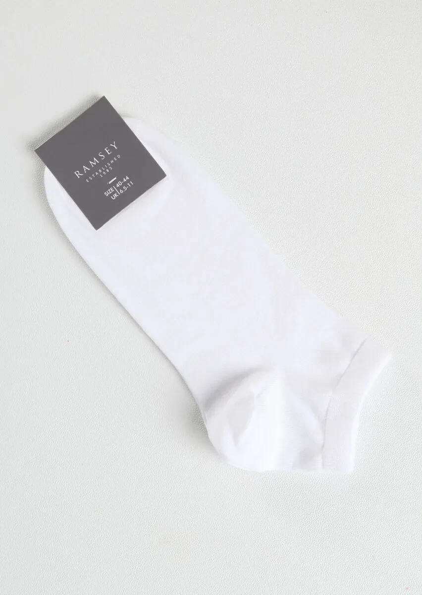 White %75 Pamuk ,%25 Polyamid Socks - 1