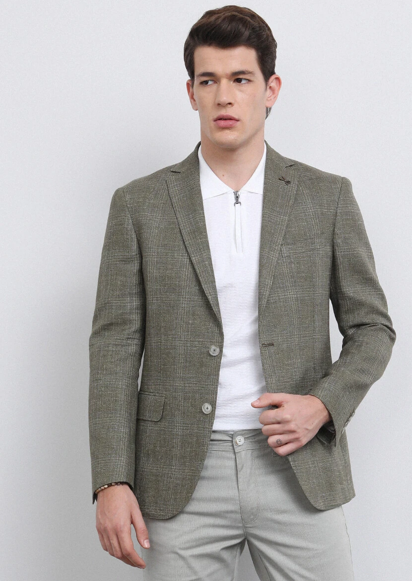 White Jacquard Polo Neck 100% Cotton T-Shirt - 3