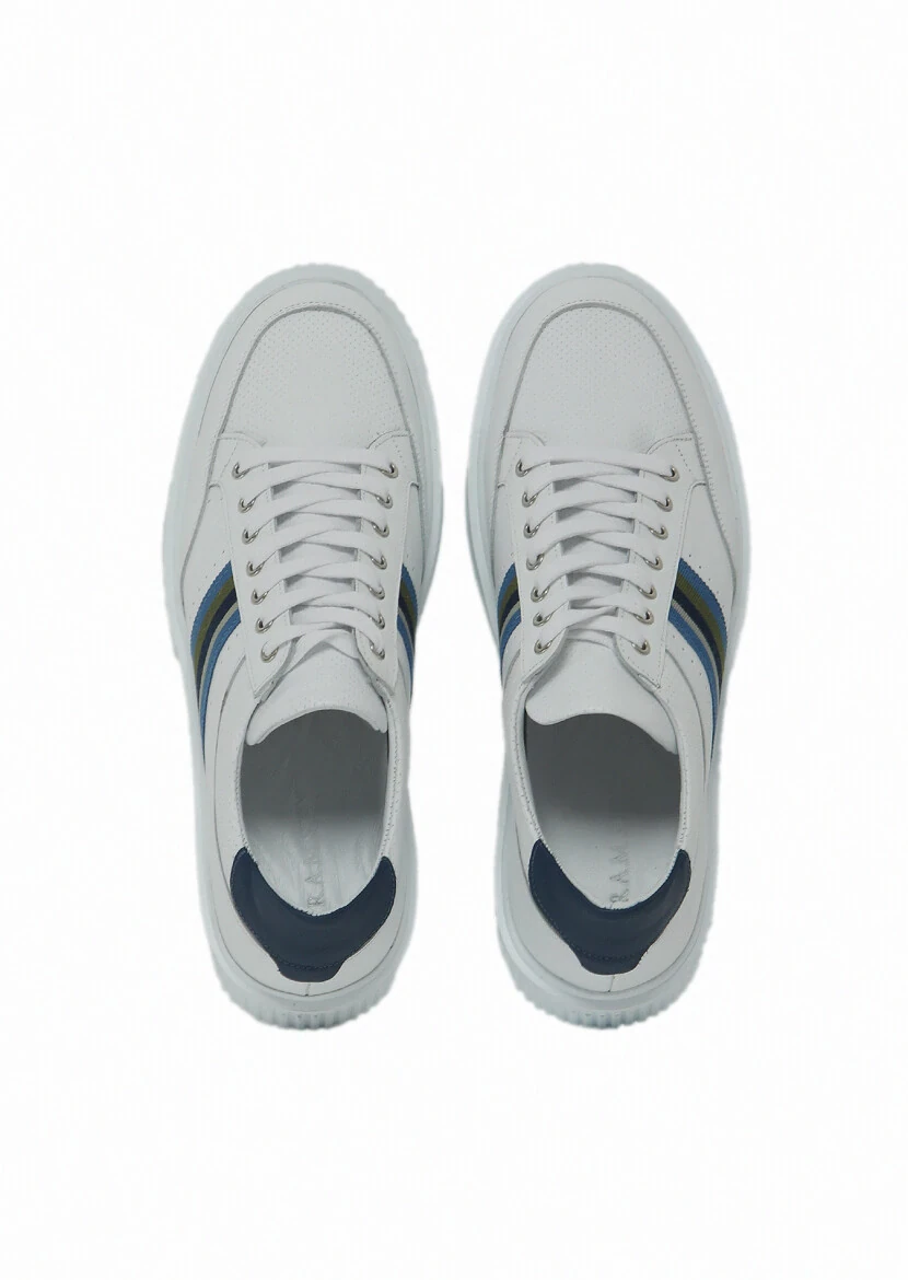 White Leather Sneaker - 6