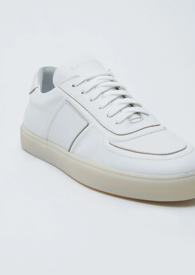 White Leather Sneaker - RAMSEY