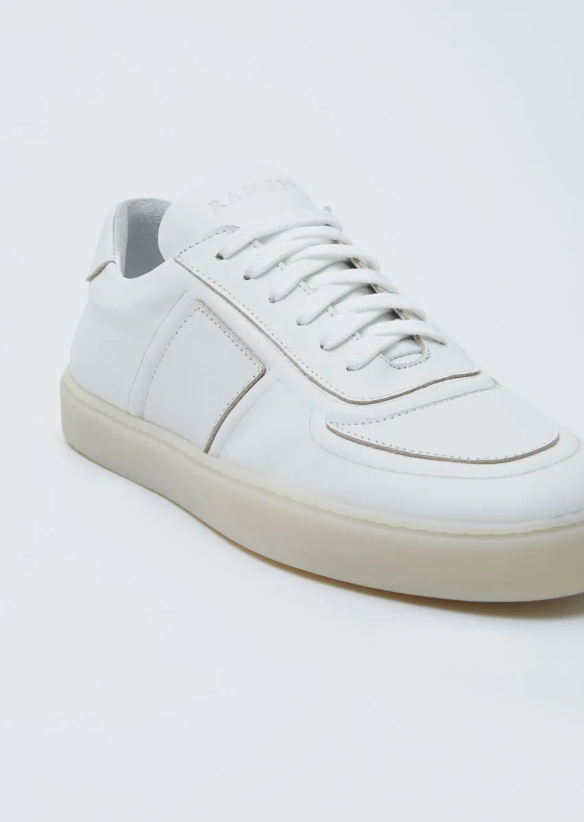 White Leather Sneaker - 2