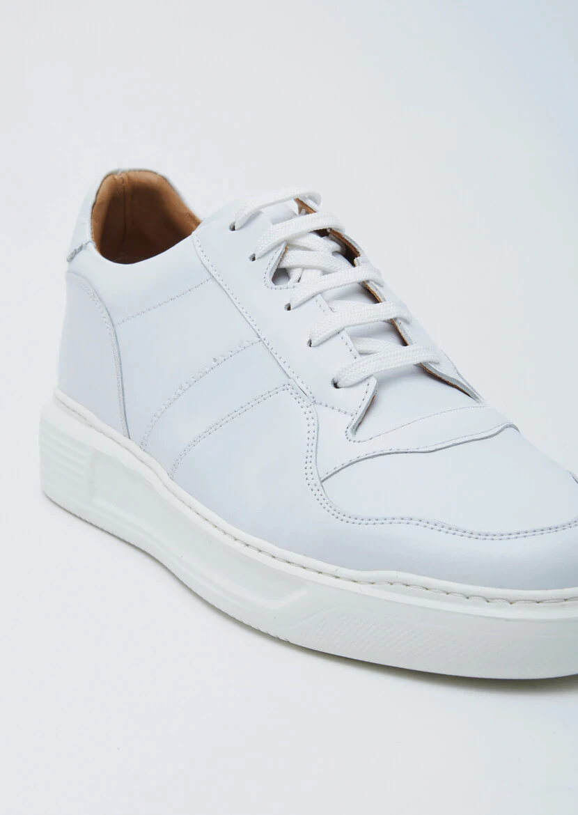 White Leather Sneaker - RAMSEY