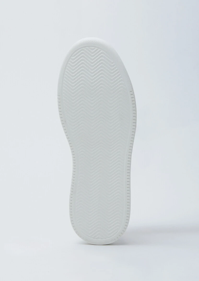 White Leather Sneaker - 4