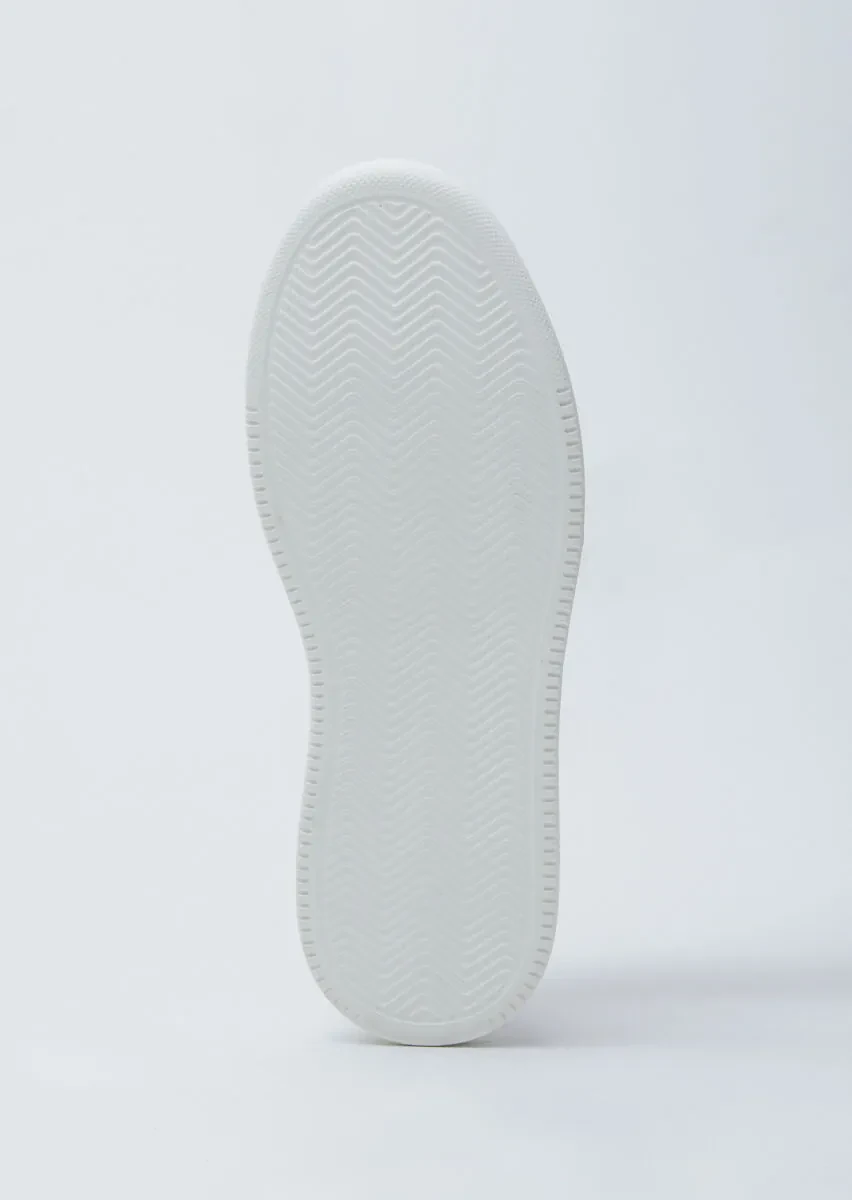 White Leather Sneaker - 4