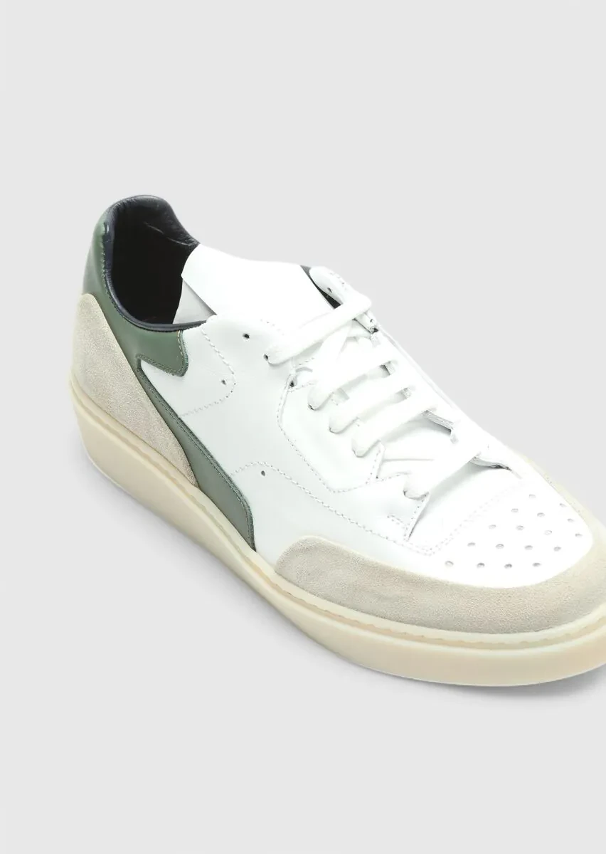 White Leather Sneaker - 2