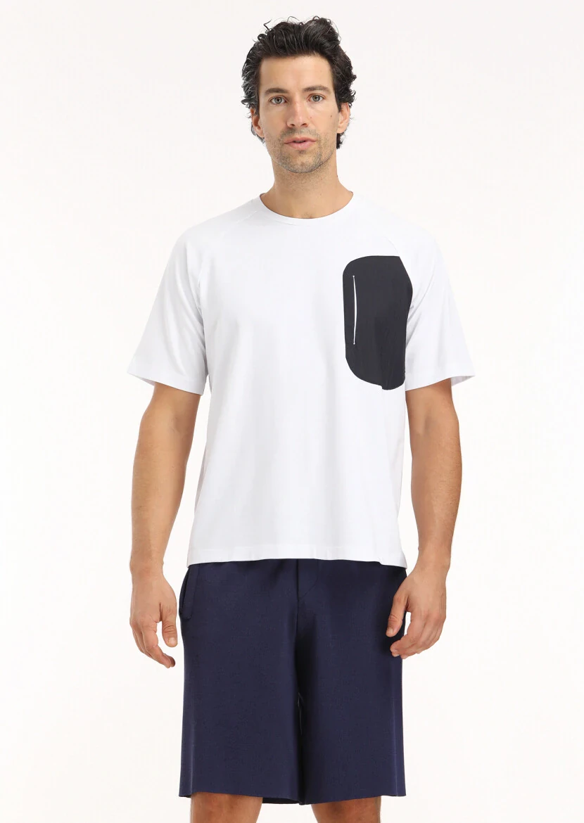 White Plain Crew Neck 100% Cotton T-Shirt 
