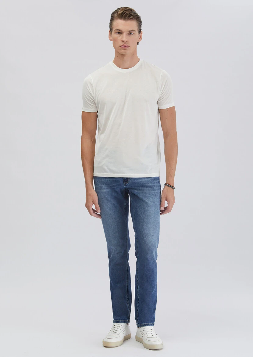 White Plain Crew Neck T-Shirt - RAMSEY