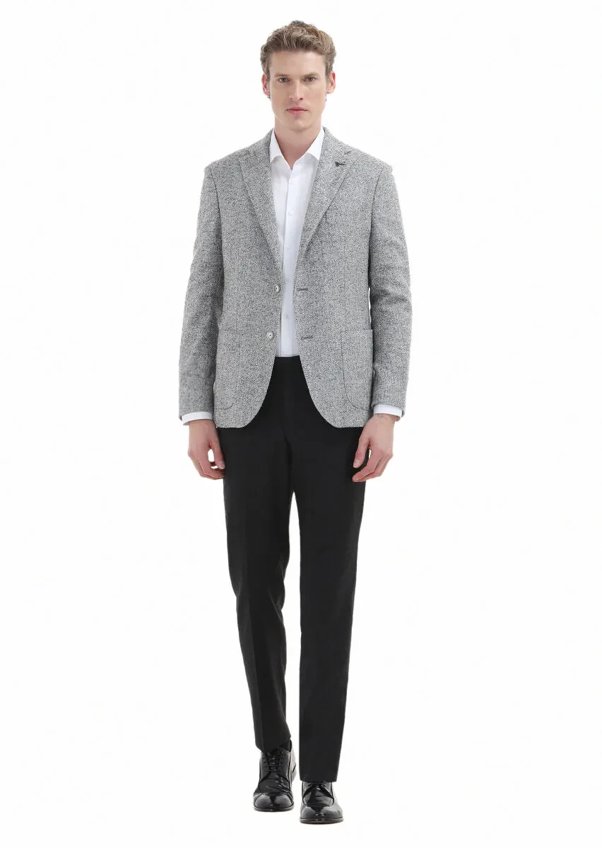 White Plain Regular Fit Weaving Classical 100% Cotton Shirt - 3