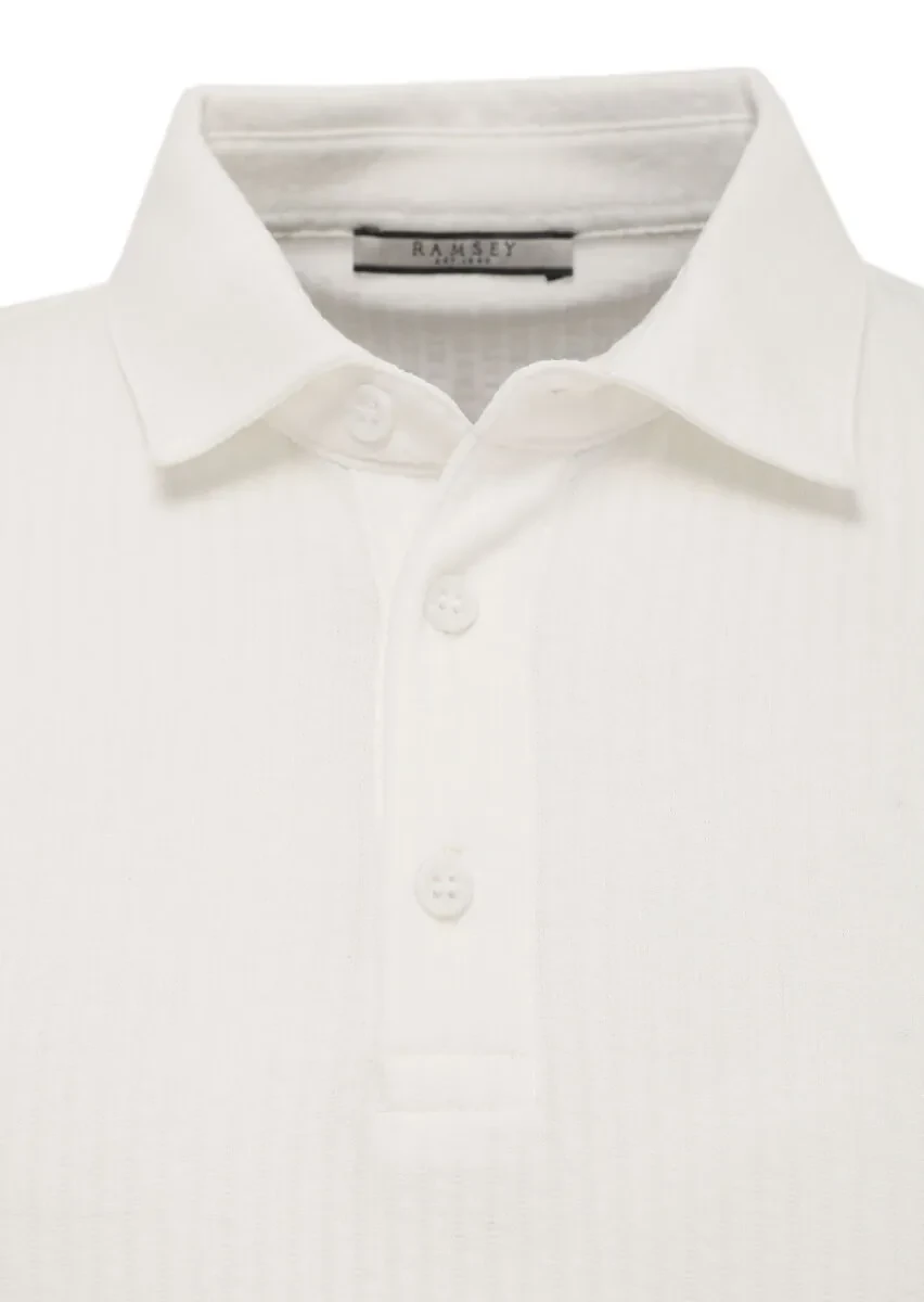 White Polo Neck T-Shirt - 2