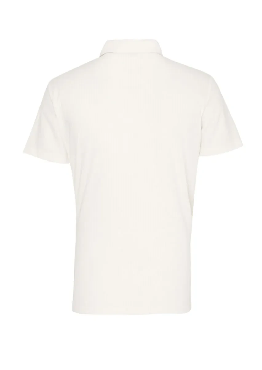 White Polo Neck T-Shirt - 3
