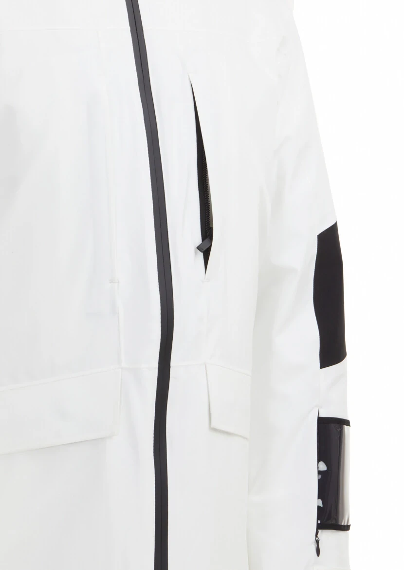 White Regular Fit Hooded Casual Weaving Coat - 11