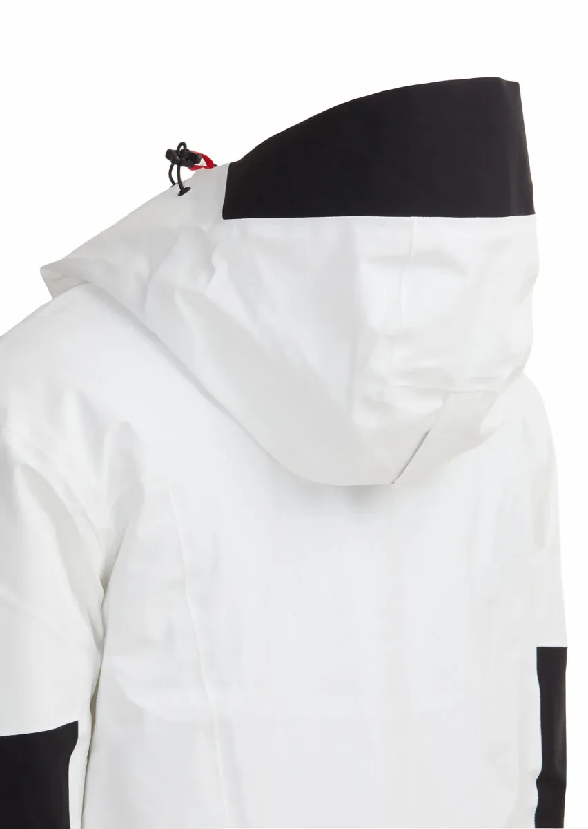 White Regular Fit Hooded Casual Weaving Coat - 12