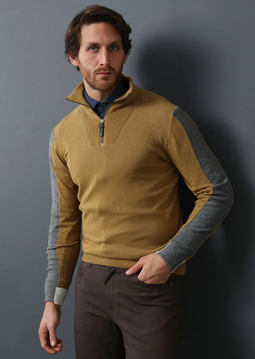 Yellow Knitwear Sweatshirt - 3