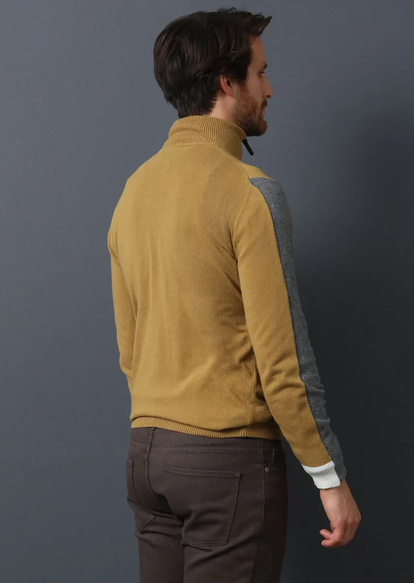 Yellow Knitwear Sweatshirt - 4