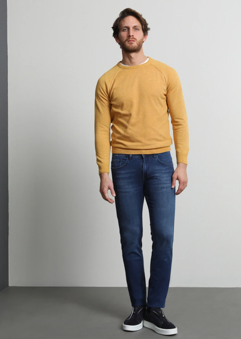 Yellow Knitwear Sweatshirt - 3