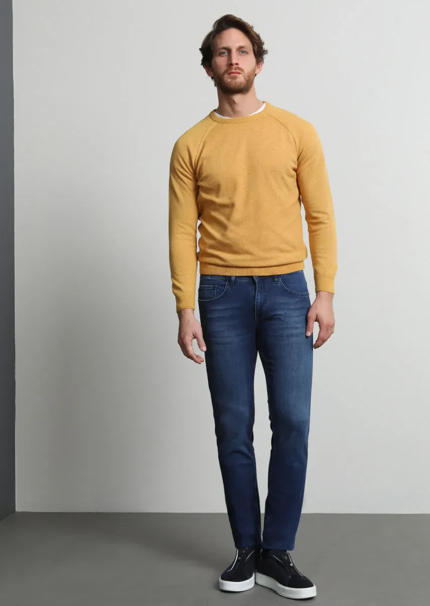 Yellow Knitwear Sweatshirt - 3