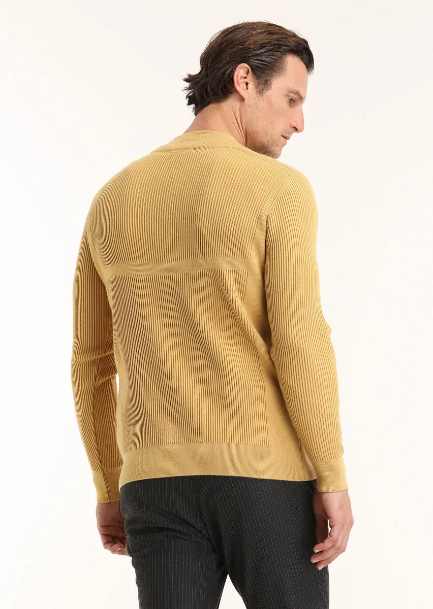 Yellow Knitwear Sweatshirt - 5