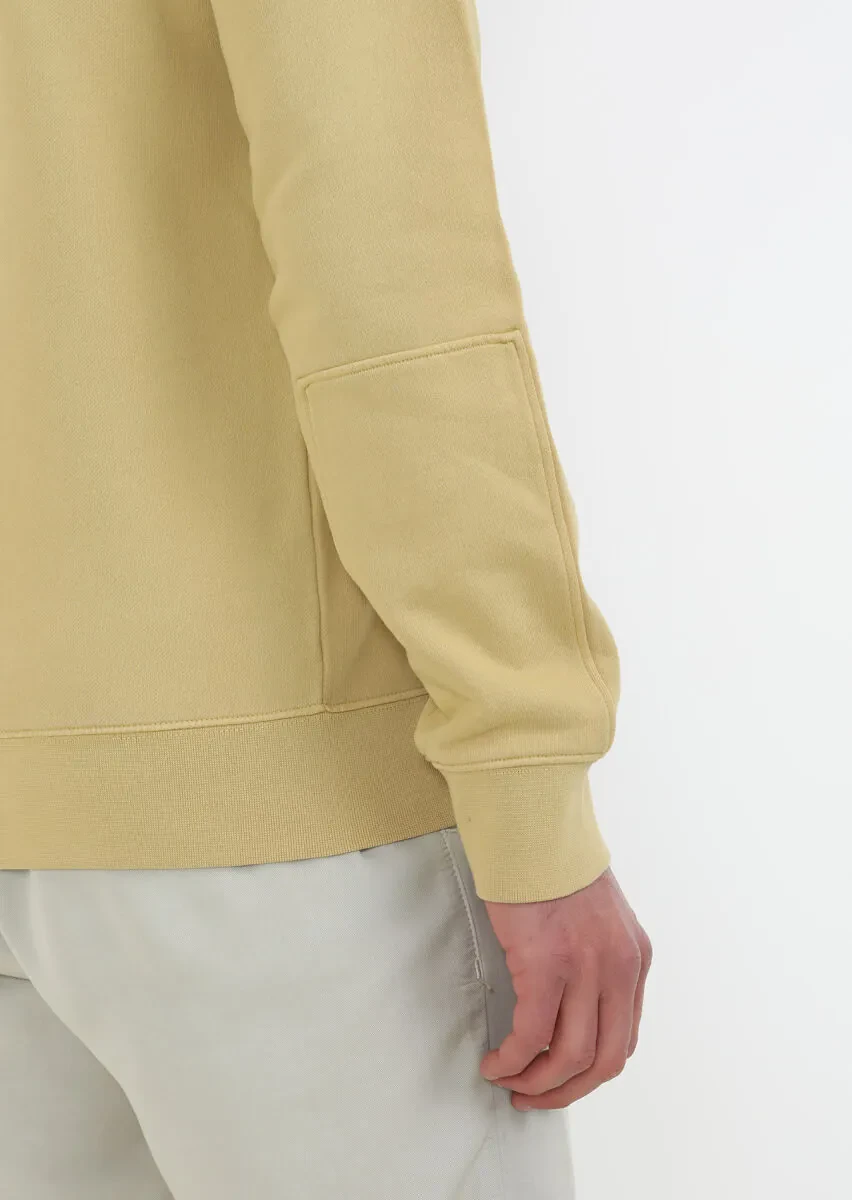 Yellow Plain Sweatshirt - 4