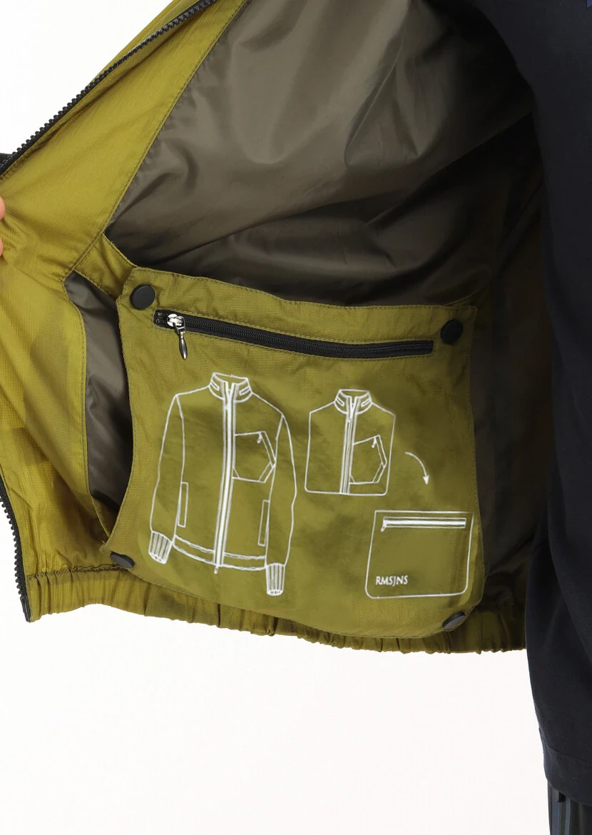 Yeşil Regular Fit Dik Yaka Denim Dokuma Mont - 5